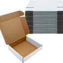 White Shipping Boxes 8x7x2 inch 25 Pack,Corrugated Boxes Mailer Packaging for Mailing Small BusinessE-Commerce Gift Boxes for Wrapping Present Moving Storage Heavy Duty Recycled Cardboard Boxes