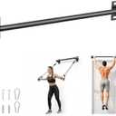 Pull Up Bar for Doorway and Wall Mount - Chin Up Bars for Home Gym, 36/52 in Upper Body Workout Equipment with 500 lbs Capacity, Portable Thickened Steel Construction, Joist Mounted