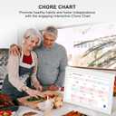 15.6 Inch Smart Desk Calendar & Chore Chart, IPS HD Touchscreen Interactive Display for Family Schedules, Streamline Household Organization
