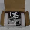 Anti Theft Ring Doorbell Mount: White Ring Doorbell Door Mount Blink Camera Holder for Apartment Door - Metal Blink Doorbell Case Ring Mount No Drill (Glittery Frosted White)