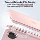 Soonjet Invisible Armor for MacBook Neo Case 13 inch 2026 New A3404 | Official Blush Clear | Anti-Scratch & Fingerprint | Pink Laptop Cover Protective Hard Shell | Mac Accessories Student & Travel