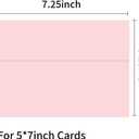 100 Packs Pink 5x7 Envelopes, A7 Envelopes for Card Invitation Wedding Birthday Party Baby Shower, Size: 100 Qty A7(5.25*7.25)