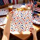60Pcs Patriotic Disposable Napkins 4th of July, Independence Day, Memorial Day & Election Day American Flag Paper Napkins for Party Decorations