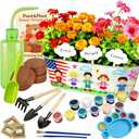 Paint & Plant Kids Gardening Kit Arts and Crafts Toys - Toddler Gardening Kits Birthday Easter Gifts Ideas for Girls & Boys 4 5 6 7 8 9 10 11 12 Year Old