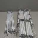 APEXCHASER Clothes Drying Rack, Foldable & Extendable Laundry Rack with Adjustable Size (14.57in-35.43inW), Space-Saving, Rust-Resistant Frame & Floor Protection for Indoor/Outdoor Use, White (Small)