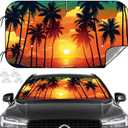 Car Windshield Sun Shade, Foldable Windshield Cover Sunshade Front Window with Enhanced Sun Protection for Cars, SUVs, Hatchback (55" x 29.5")