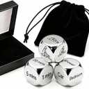 Stainless Steel Date Night Decision Dice for Couples 3-Piece Weighted Metal Game Set Includes Positions, Locations, & Times Romantic Anniversary & Valentine's Day Gift for Him & Her