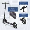 Nattork Scooter for Kids 6+, Teens & Adults - Max Load 220LB, Foldable, Lightweight, Adjustable Height, 8-Inch Wheels Kick Scooter for Boys Girls