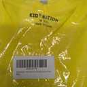 Kid Nation Boys T Shirts Kids Unisex Soft Cotton Tshirts Short Sleeve V Neck Girls Tee Shirts Yellow 7-8 Years (Yellow)
