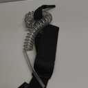 Coiled SUP Leash Premium Stand Up Paddle Board Leg Rope Wrist Strap Surfboard Leash for Paddleboard, Shortboard, Longboard (Transparent White)