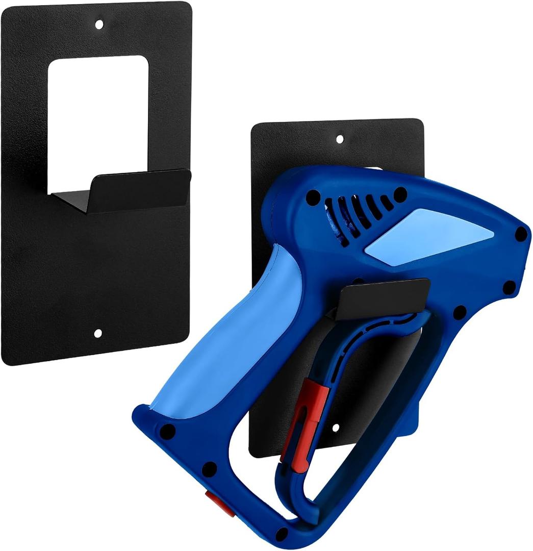2 Pcs Universal High Pressure Spray Gun Holders, Wall Mounted Mobile Detailing Equipment Paint Gun Holder Organizer for Garage Mobile Car Detailing