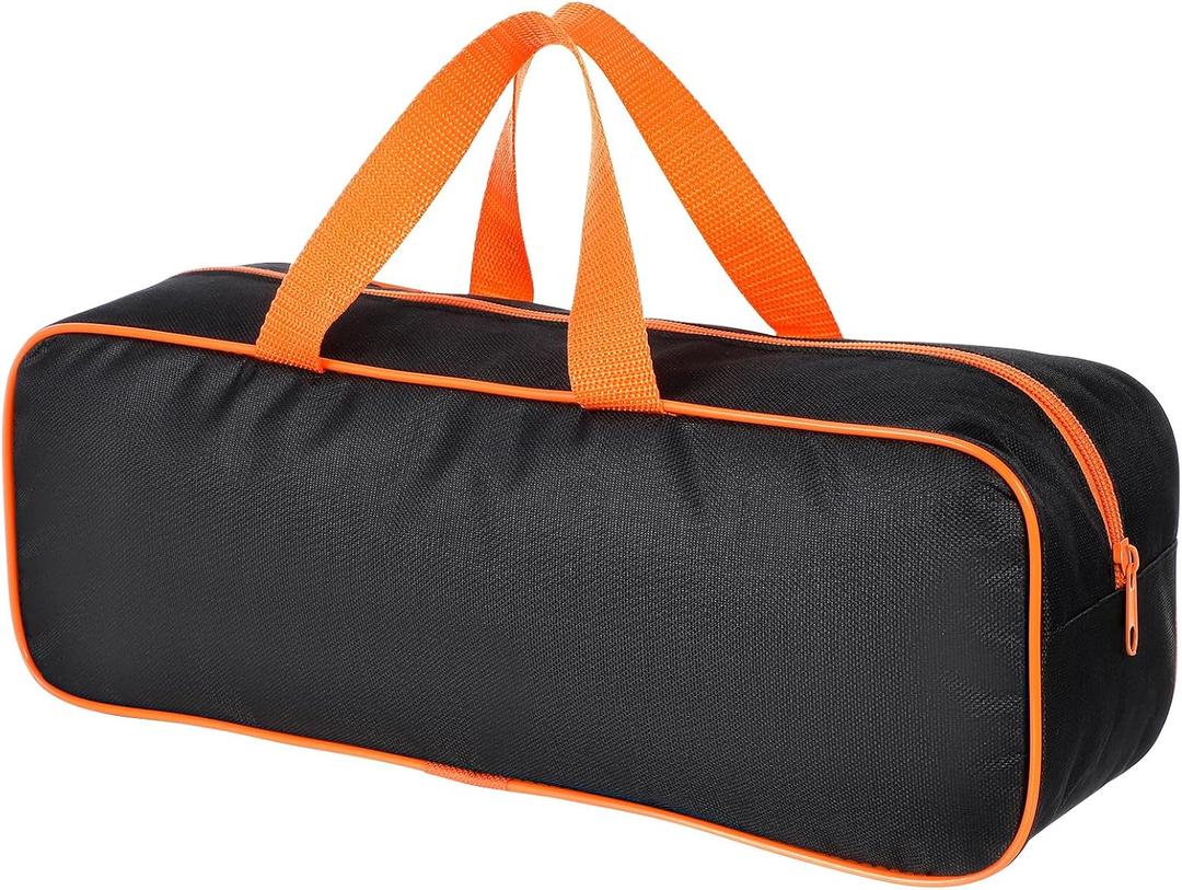BBQ Tool Bag: Portable Grill Accessories Storage Tote for Grill Utensils Set, Large Capacity Oxford Tool Organizer for Outdoor Picnic, Camping & BBQ Party, 14.76 x 5.11 x 4.72 Inches