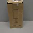 aooshine Black Bedside Lamp for Nightstand - Touch Table Lamp with Type C + A and AC, Outlet Square Charging Lamps for Bedroom Decor, Dorm Lamp for Men, E26 Bulb Included (3000K)