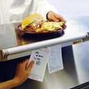 San Jamar Order Ticket Holder for Restaurant 18" Anodized Aluminum Metal Receipt Holder with Grip Track Durable Wall Mount Check Rack for Kitchen, Restaurant and Service Counters