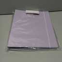 Hardcover 3 Ring 1 Inch Leather Binder, Letter Size Dividers With Tabs, PVC Zipper Pouch, Professional Organizer, Faux Lavender Purple Leather