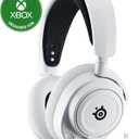 SteelSeries Arctis Nova 7X Wireless Multi-Platform Gaming Headset  Neodymium Magnetic Drivers  2.4GHz+Bluetooth  38Hr USB-C Battery  AI Mic  Xbox Series X|S, PC, PS5, Switch, VR, Mobile - White