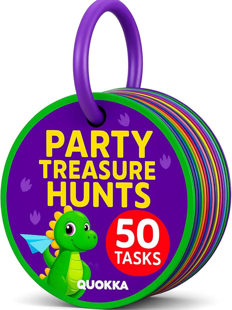 QUOKKA Dinosaur Toddler Activities  50 Roaring Tasks for Gross Motor Play, Dino Kids Yoga, Imaginative Games, Stomping, Crawling, Indoor Fun & Scavenger Hunt for Kids Ages 35