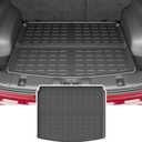 powoq Cargo Mat Compatible with 2017-2025 Jeep Compass TPE Rear Trunk Mat Cargo Liners Replacement for 2017 2018 2019 2020 2021 2022 2023 2024 2025 Jeep Compass Accessorie (Rear Trunk Mat)