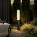 Landscape Path Light, 71" Modern Outdoor LED Luxury Bollard Lighting with IP54 Waterproof for Lawn Courtyard Driveway Pathway Decoration, 71" AC100-240V
