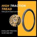 WHEELO 26 inch Cruiser Bike Tires Set: 2-Pack 26x2.125 Replacement Puncture-Resistant Bicycle Tires and Pair 26-inch Inner Tubes with Tire Levers for Beach Cruiser and Urban Commuting Bicycle