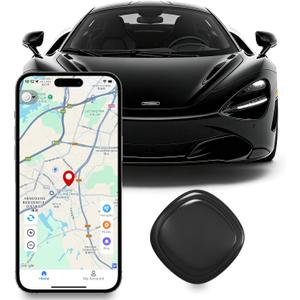 GPS Tracker for Vehicles, GPS Portable Magnetic Car GPS Tracking | Wide-Area Location GPS Tracker for Kids, Dogs, No Subscription Required/No Monthly Fee/No SIM Card Required