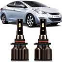 Compatible For Hyundai Accent 2018 2019 2020 2021 2022 Lights Bulbs, High Beam Car Light Bulbs, 30000LM Super Bright 6000K White, Plug and Play, Pack of 2