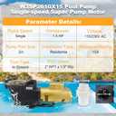 Pool Pump Motor Replacement for Hayward super pump 1.5hp SP2610X15