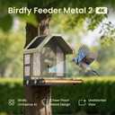 Birdfy Smart Bird Feeder with Camera, 4K UHD Video, Dual-Band 2.4/5GHz Wi-Fi, Solar Powered, AI Identification Lifetime Free, Bird Watching Gift for Bird Lovers