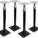 4 Packs 11" - 16" Adjustable House Floor Jack, Screw Jacks Home Leveling, Floor Joist Support Jack, Foundation Jacks for Leveling