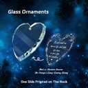 FLYAB Friends Christmas Ornaments Friend Gifts for Women - Heart Glass Friendship Ornament with Ready Gift-Box for Christmas Tree Decorations Keepsake Gifts for Best Friend Besties Family (A01)