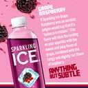 Sparkling Ice, Grape Raspberry Sparkling Water, Zero Sugar Flavored Water, with Vitamins and Antioxidants, Low Calorie Beverage, 17 fl oz Bottles (Pack of 12) (EXP 12/17/26)