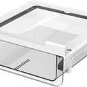 vacane Under Cabinet Organizer, Spice Organizer for Drawer Under Shelf Storage Drawer Pull Out, Under Cabinet Basket Hanging Holder for Cupboard Cabinet Pantry