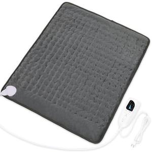 Heating Pad-Electric Heating Pads for Back,Neck,Abdomen,Moist Heated Pad for Shoulder,Knee,Hot Pad for Arms and Legs,Dry&Moist Heat & Auto Shut Off(Charcoal Gray, 20''×22')