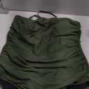 Ekouaer Women's One Piece Swimsuit Ruched Tummy Control Bathing Suits Vintage Retro Push Up Swimwear.XXL