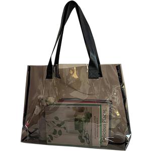 Clear Large Tote Bag - Versatile, Waterproof, Stain Resistant, Transparent Shoulder Tote Bag for Work (Grey1)