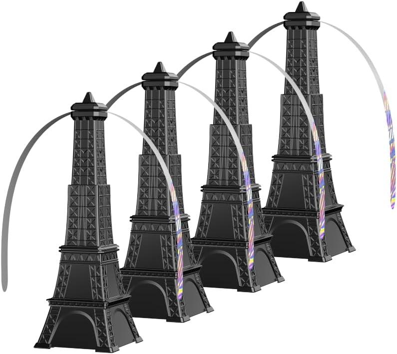 Fly Fans for Tables, Fly Repellent Fan Keep Flies Away, Battery Powered Bug Fans with Holographic Blades for Picnic, BBQ, Restaurant, Party and Kitchen, Indoor and Outdoor 4 Pack