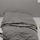 HOMFINE Cooling Comforter Japanese Double-Sided Cold Tech Fabric Cooling Blanket for Night Sweats Hot Sleepers, Q-Max 0.45 Soft Breathable Silky Smooth Lightweight Grey Summer Comforter Queen
