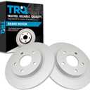 TRQ Rear Brake Rotors Set Premium G-Coated Driver & Passenger Side Compatible with 2008-2016 Chrysler Town & Country Dodge Grand Caravan 2009-2013 Journey 2012-2015 Ram C/V 2009-2014 Volkswagen Routan
