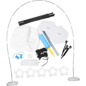 ARTIBETTER 1 Set Section Arch Backdrop Stand with Heavy Duty Water Base Easy Assembly for Birthday Party and Wedding Decor Robust and Stable Balloon Arch Holder