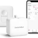 Switchbot Smart Switch Button Pusher (Bluetooth) Fingerbot for Rocker Switch/One-Way Buttons, App Timer Control, No Wiring, Optional Hub Required for Voice/Remote, White
