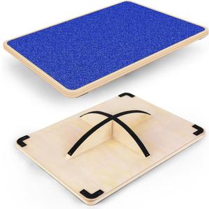 Balance Board Professional Wobble Board for Adults Anti-Slip 350LBS Balance Boards for Physical Therapy Standing Desk Core Strength Wooden Balance Board Rocker Board