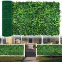 Faux Grass Wall Roll with Money Tree Leaves,40x120 Inch(33.33sqft)