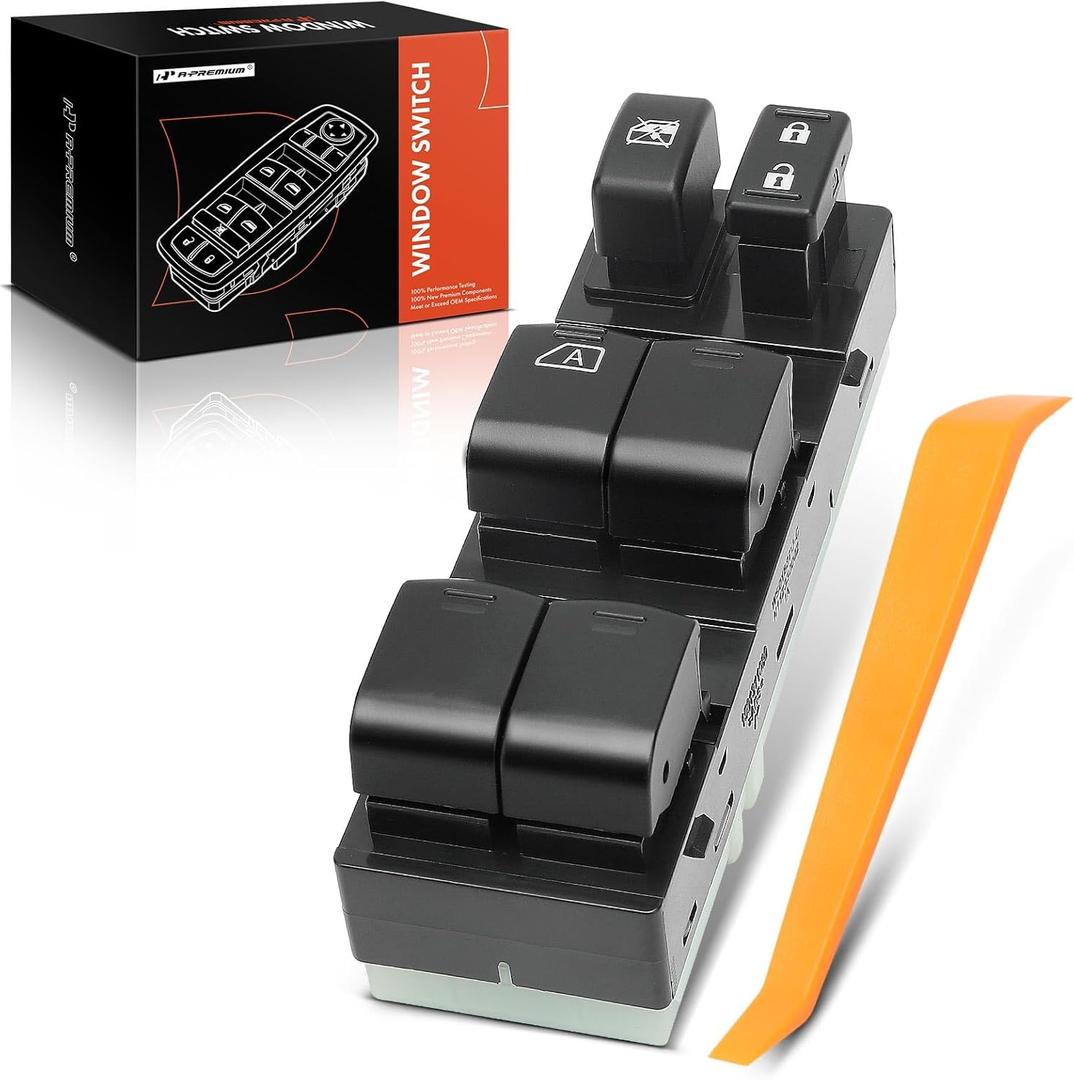 A-Premium Master Power Window Switch Compatible with Nissan Rogue 2010-2013, Rogue Select 2014-2015, Replace# 254011VK0A A-Premium Master Power Window Switch Compatible with Nissan Rogue 2010-2013, Rogue Select 2014-2015, Replace# 254011VK0A