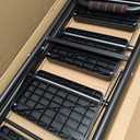 5 Step Ladder, Folding Step Stools with Safe-Lock Design & Handrail, Step Stool Foldable with Anti-Slip Pedal and Feet, Sturdy Steel Ladder for Multi-Purpose, 800lb, Black