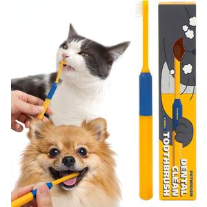 PETHROOM] Pet Toothbrush - Cats, Kitten, Small Dog Dental Care, Removing Teeth Tartar | Soft Bristle Cleaning Toothbrush Cat (Extra Small) (1 Count (Pack of 1))