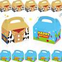 WEGYMER Cartoon Story Party Boxes 16pcs Two Infinity and Beyond Birthday Gift Goodie Bags For Toy Theme Birthday Party Supplies