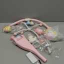 Baby Musical Crib Mobile with Timing Function Projector and Lights,Hanging Rotating Rattles and Remote Control Music Box with 150 Melodies,Crib Toy for Newborn 0-24 Months (Pink)