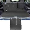Original Cargo Mat & Backrest Mat Fit for Honda Pilot 2016-2022: Cargo Liner with Backrest Mat Behind 3rd Row Back Seat Protector - All Weather Protection Trunk Mat with Back Seat Cover Accessories