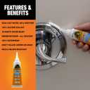 Gorilla Waterproof Caulk & Seal Silicone Sealant, 2.8oz Squeeze Tube (Pack of 1) - White Caulking Sealant for Kitchen, Window, Bath, Marine, Door and More