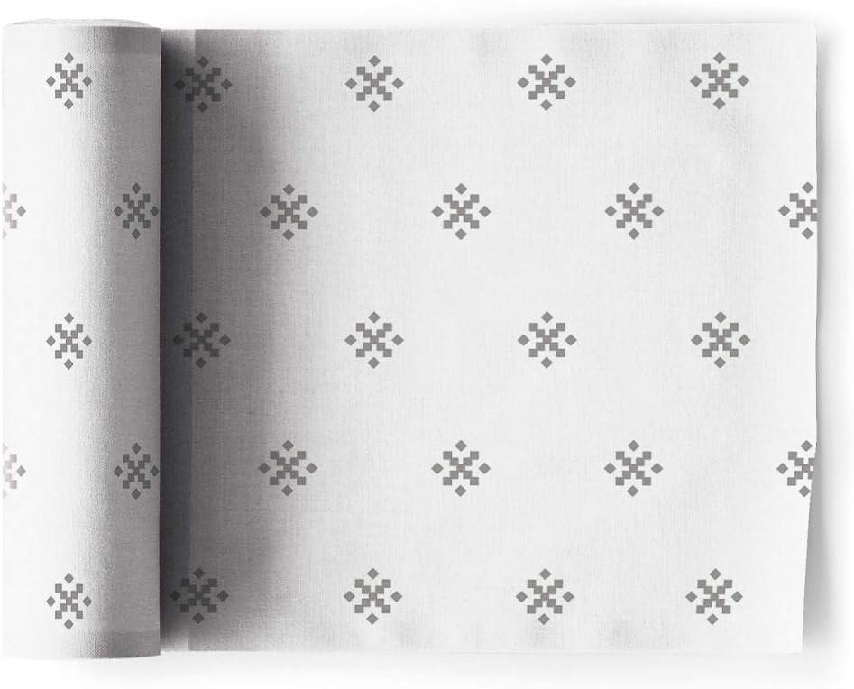 MY DRAP Formal Designer Collection Luncheon Napkins (12 Napkins, Silver Stars)